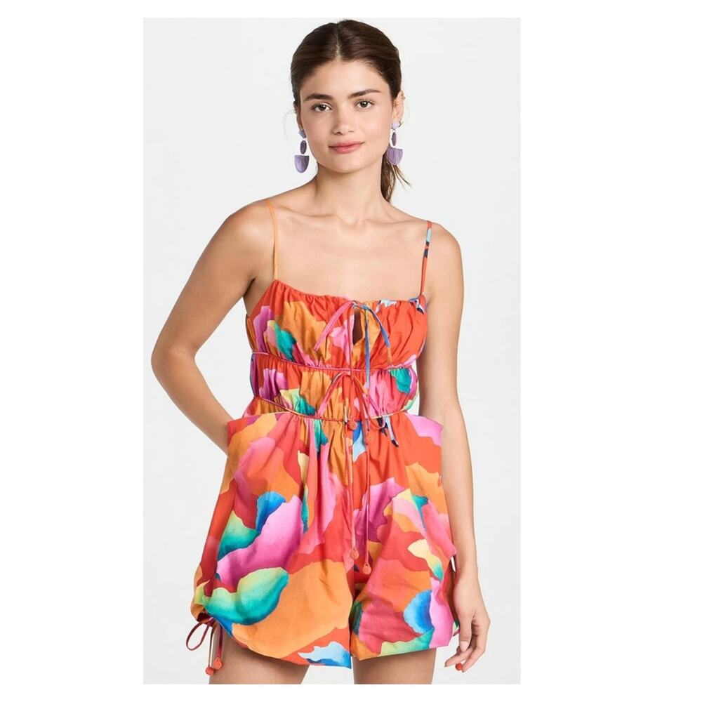 NEW FARM Rio Ombre Chita Red Romper Size XS